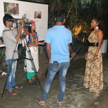 2018 18th Asian Art Biennale, Dhaka, Bangladesh, Interview for local TV