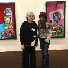 2018 Met Setsuko Ono in London when I had my solo exhibition in Kensington